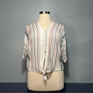 Striped Button Down L
